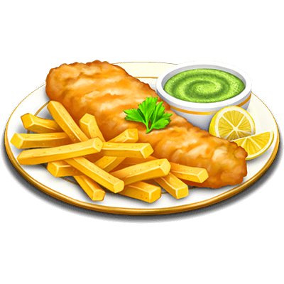 fish and chips animation