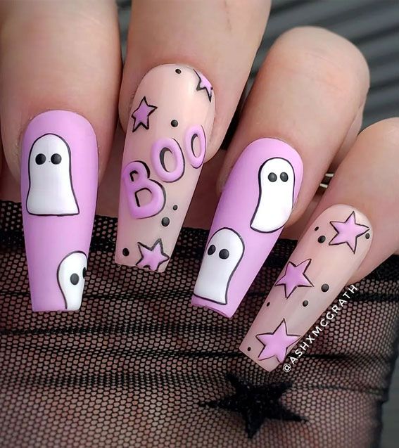 Spooky nail designs