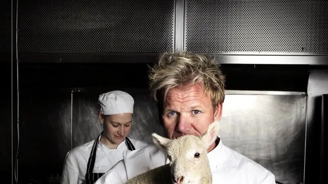 Gordon Ramsay slaughtering pet pigs of his children