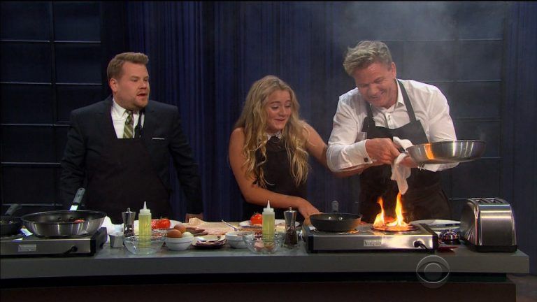 Gordon Ramsay has a cook off with his daughter Tilly