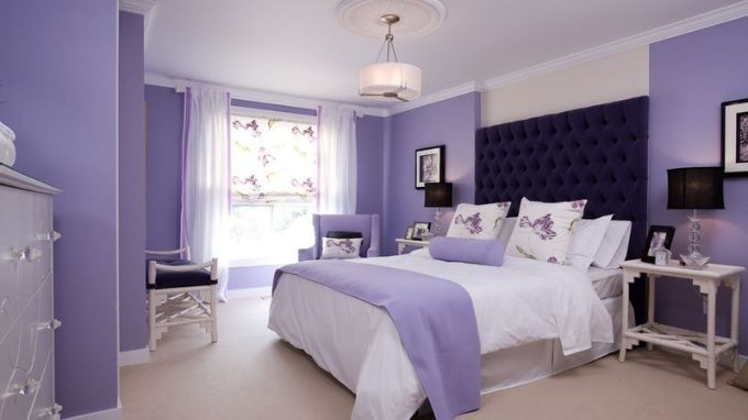 Lavender colour room