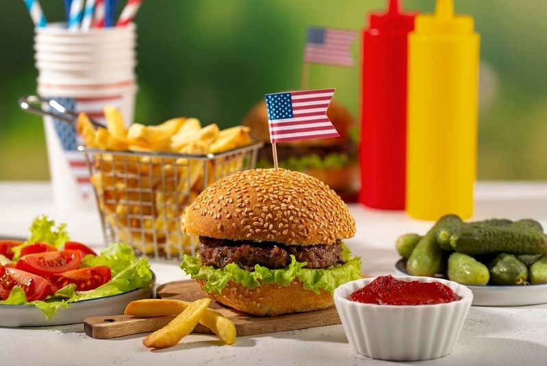 American hamburgers