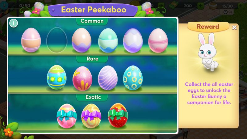 Easter Peek a boo game