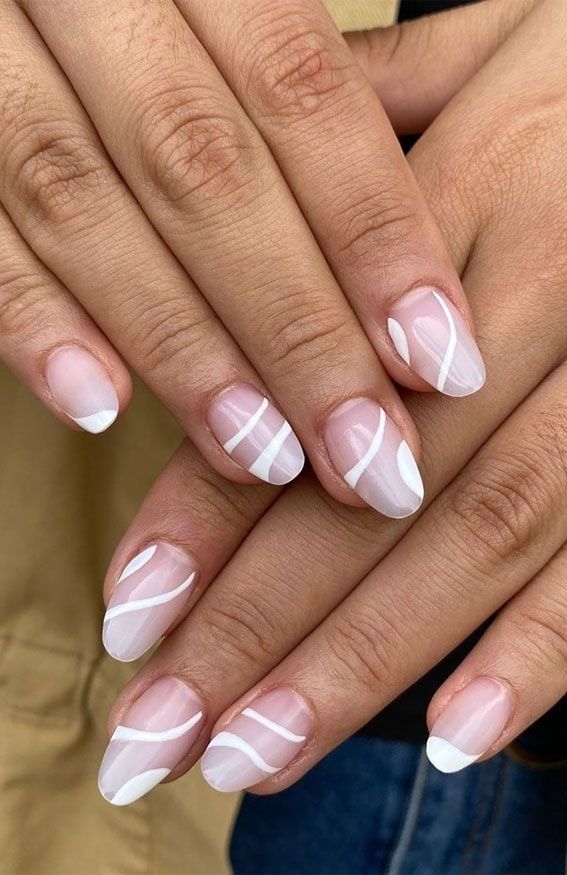White Lines Nails 