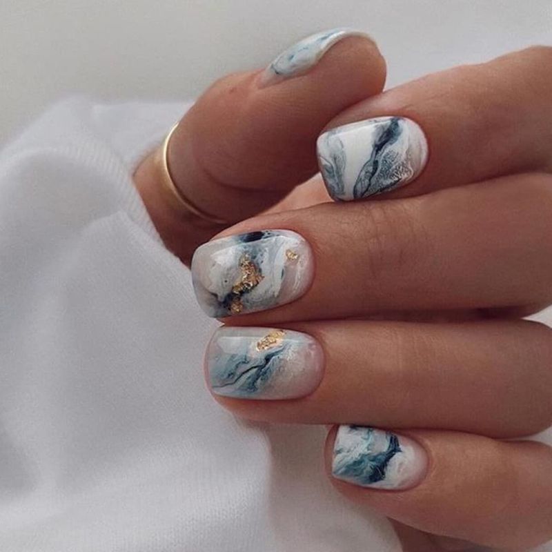 Marble Nails 