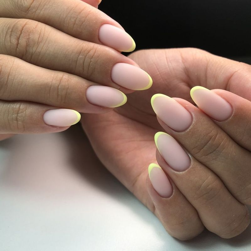 Matte French Nails 