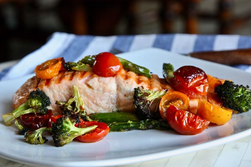 Herb Roasted Salmon with Vegetables