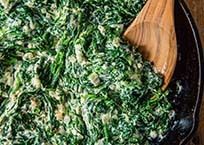 Creamed spinach for Thanksgiving